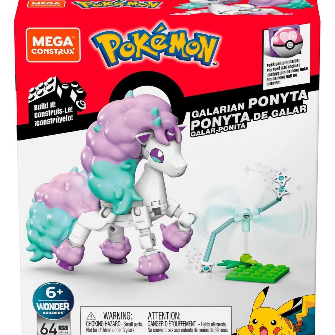 MATTEL - Pokemon - Construcción Mega Pokemon: Set de adaptadores y figuras (Varios modelos) ㅤ* Juguetes De Construcción