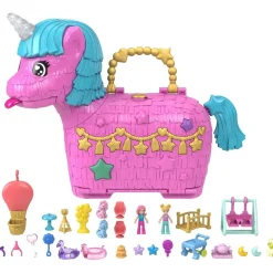 MATTEL - Polly Pocket - Cofre unicornio Partyland juguete - (Varios modelos)* Coleccionables Y Mini Mundos