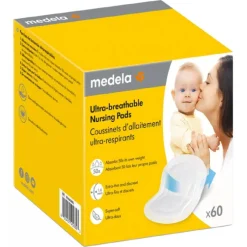 MEDELA - 60 Discos Absorbentes Ultratranspirables* Lactancia Natural·Cojín De Lactancia|Lactancia Natural·Discos Absorbentes