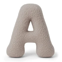 MEOWBABY - Almohada Infantil con Forma de Letra “A” Color Gris Claro “Bearly A”