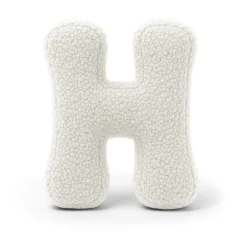 MEOWBABY - Almohada Infantil con Forma de Letra “H” Color Blanco Roto “Bearly H”* Descanso·Colchones Y Almohadas