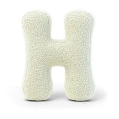 MEOWBABY - Almohada Infantil con Forma de Letra “H” Color Crema “Bearly H”* Descanso·Colchones Y Almohadas
