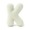 MEOWBABY - Almohada Infantil con Forma de Letra “K” Color Crema “Bearly K”* Descanso·Colchones Y Almohadas