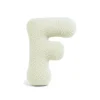 MEOWBABY - Almohada Infantil con Forma de Letra “F” Color Crema “Bearly F”