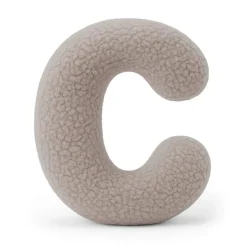 MEOWBABY - Almohada Infantil con Forma de Letra “C” Color Gris Claro “Bearly C”* Descanso·Colchones Y Almohadas