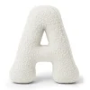 MEOWBABY - Almohada Infantil con Forma de Letra “A” Color Blanco Roto “Bearly A”* Descanso·Colchones Y Almohadas