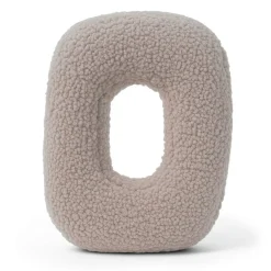 MEOWBABY - Almohada Infantil con Forma de Letra “O” Color Gris Claro “Bearly O”* Descanso·Colchones Y Almohadas