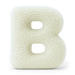 MEOWBABY - Almohada Infantil con Forma de Letra “B” Color Crema “Bearly B”