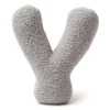MEOWBABY - Almohada Infantil con Forma de Letra “Y” Color Gris Claro “Bearly Y”