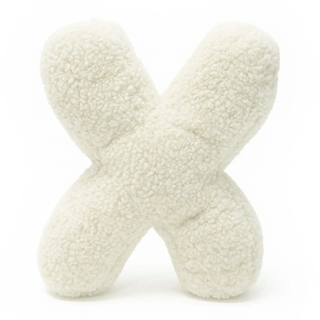 MEOWBABY - Almohada Infantil con Forma de Letra “X” Color Crema “Bearly X”* Descanso·Colchones Y Almohadas