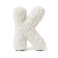 MEOWBABY - Almohada Infantil con Forma de Letra “K” Color Blanco Roto “Bearly K”* Descanso·Colchones Y Almohadas