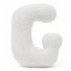 MEOWBABY - Almohada Infantil con Forma de Letra “G” Color Blanco Roto “Bearly G”* Descanso·Colchones Y Almohadas