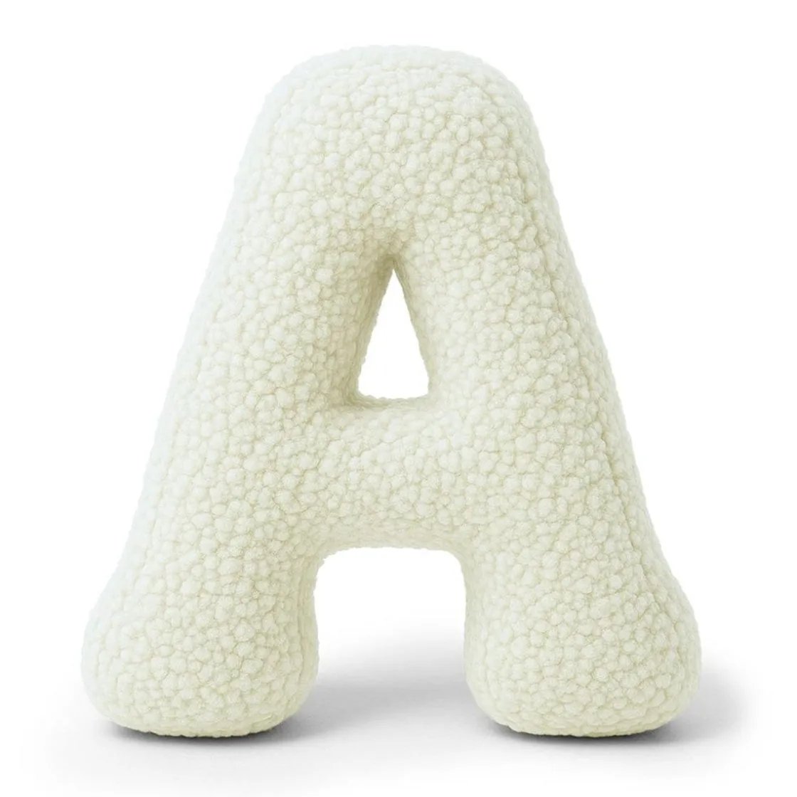 MEOWBABY - Almohada Infantil con Forma de Letra “A” Color Crema “Bearly A”