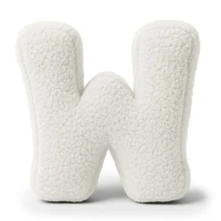 MEOWBABY - Almohada Infantil con Forma de Letra “W” Color Blanco Roto “Bearly W”* Descanso·Colchones Y Almohadas