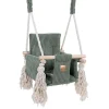 MEOWBABY - Columpio Infantil de Interior Cuadrado Color Verde Oliva “Square Swing Olive Green”* Entretenimiento·Hamacas Y Columpios