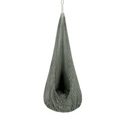 MEOWBABY - Columpio Infantil Tipo Capullo Churros Color Verde Salvia “Baby Cocoon Swing Olive Sage Green”* Entretenimiento·Hamacas Y Columpios