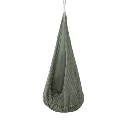 MEOWBABY - Columpio Infantil Tipo Capullo Churros Color Verde Salvia “Baby Cocoon Swing Olive Sage Green”* Entretenimiento·Hamacas Y Columpios