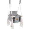 MEOWBABY - Columpio Infantil de Interior Cuadrado Color Gris “Square Swing Grey”