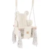 MEOWBABY - Columpio Infantil de Interior Cuadrado Color Crudo “Square Swing Ecru”