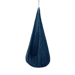 MEOWBABY - Columpio Infantil Tipo Capullo Churros Color Azul Noche “Baby Cocoon Swing Midnight Blue”* Entretenimiento·Hamacas Y Columpios