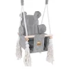 MEOWBABY - Columpio Interior “Bear Swing” para bebés Gris