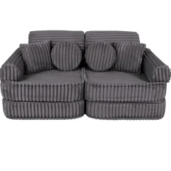 MEOWBABY - Sofá Infantil Churros Pocket Plus Color Gris Jurassic* Entretenimiento·Hamacas Y Columpios|Estilo De Vida