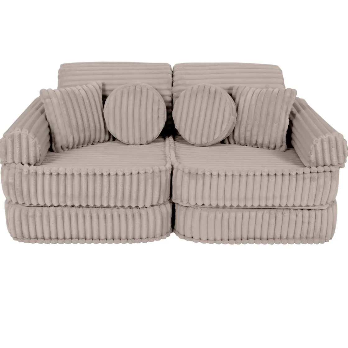 MEOWBABY - Sofá Infantil Churros Pocket Plus Color Beige Pebble