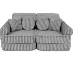 MEOWBABY - Sofá Infantil Churros Pocket Plus Color Gris Moon Dust* Entretenimiento·Hamacas Y Columpios|Estilo De Vida