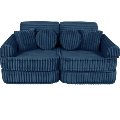 MEOWBABY - Sofá Infantil Churros Pocket Plus Color Azul Medianoche* Entretenimiento·Hamacas Y Columpios|Estilo De Vida