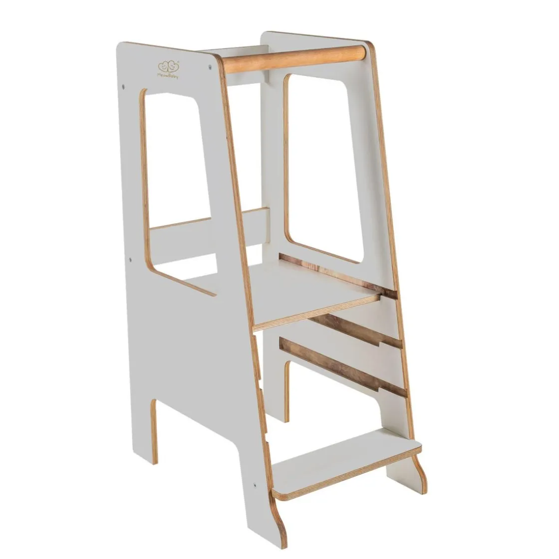 MEOWBABY - Torre de aprendizaje de Madera con pizarra