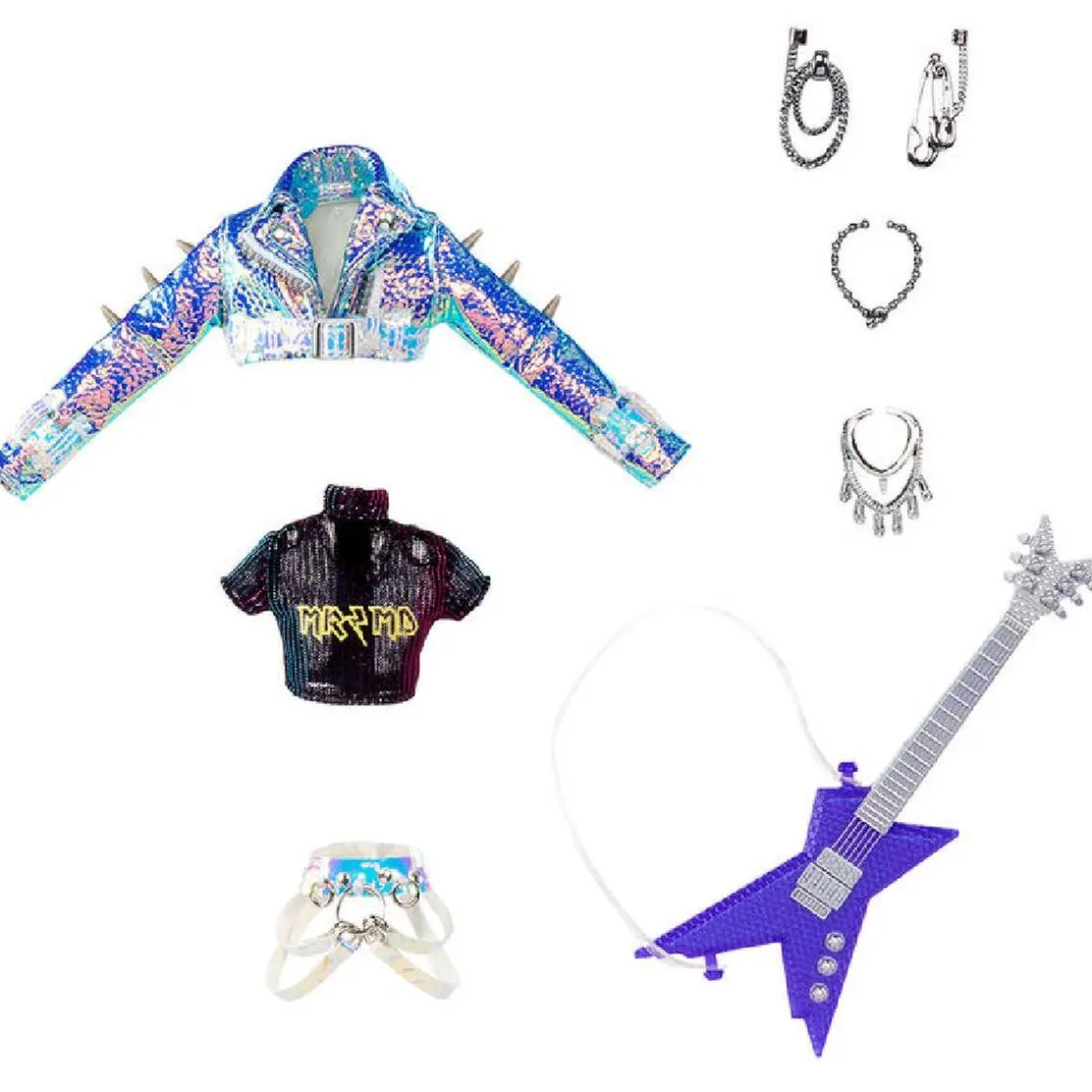 MGA LITTLE TIKES Mermaze Mermaidz - Riviera - Muñeca sirena, sirena guitarrista que cambia de color