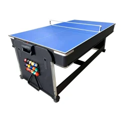 PL OCIOTRENDS Mesa Multijuego giratoria 4 en 1* Deportes|Futbolines