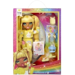 RAINBOW HIGH MGA - Junior High PJ Party Sunny Amarillo ㅤ* Muñecas