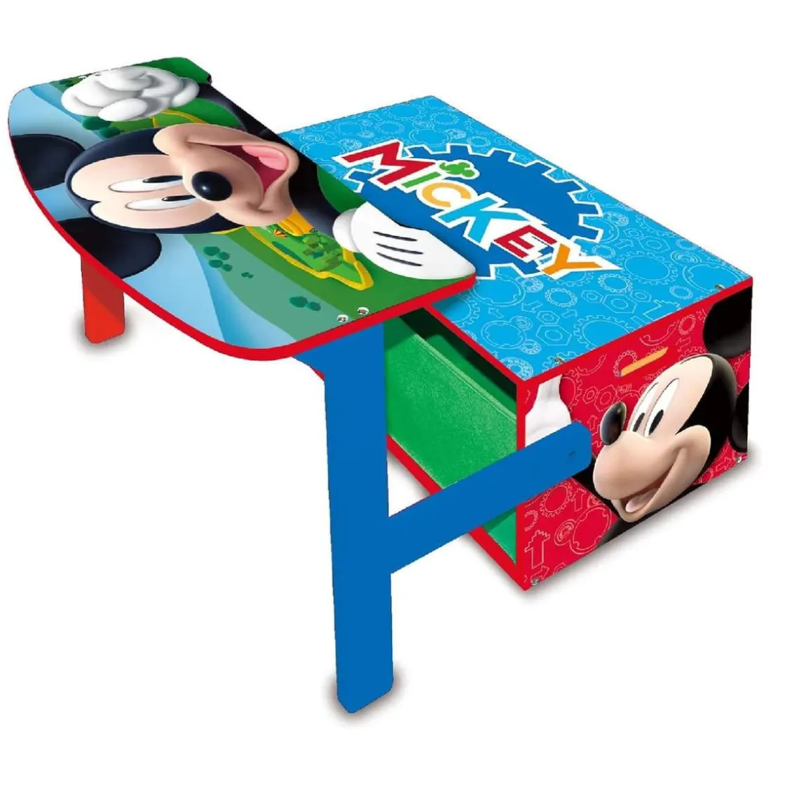 MICKEY Mouse - Banco juguetero y escritorio 3 en 1* Estilo De Vida