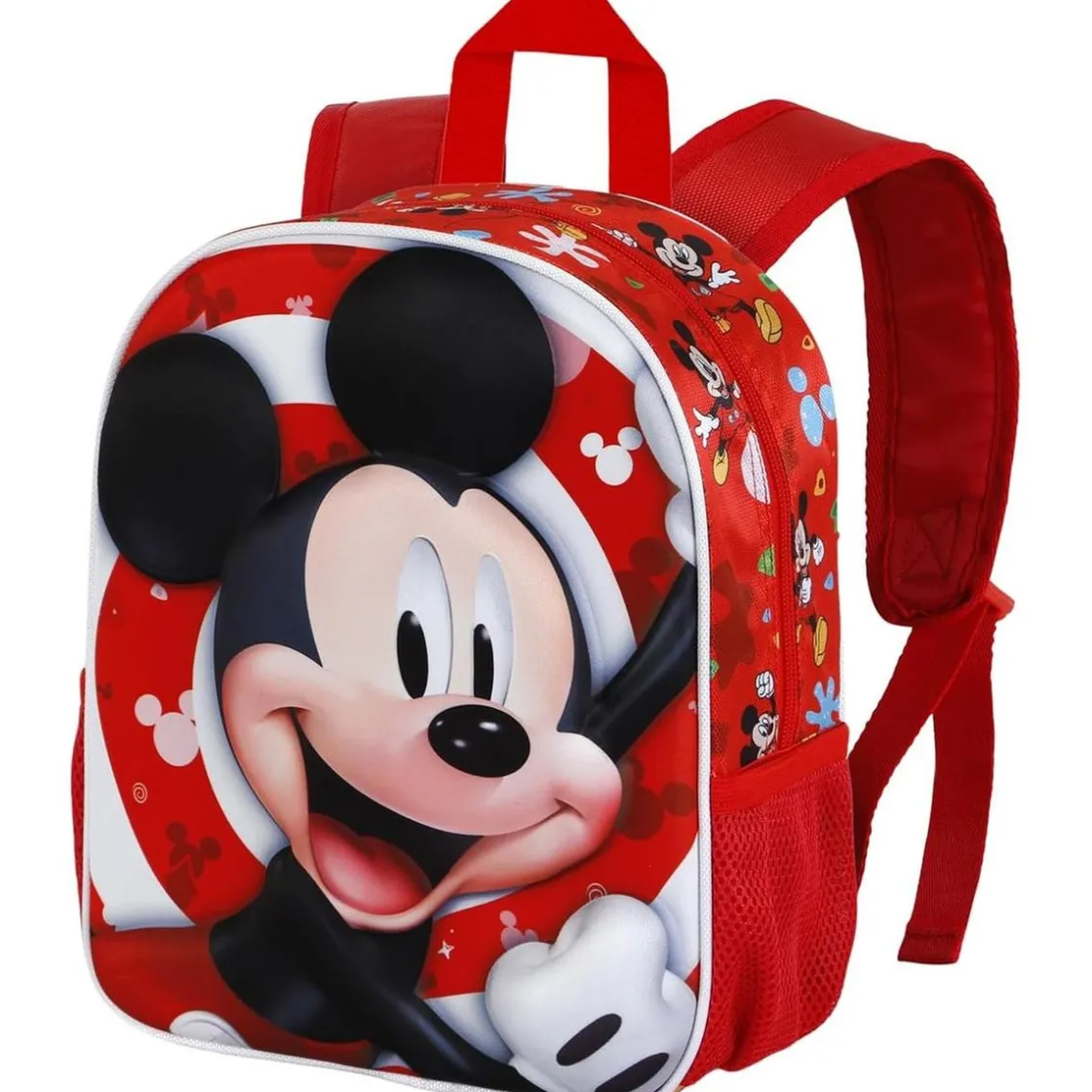 KARACTER MANIA Mickey Mouse - Mochila Preescolar 3D Compacta Roja ㅤ