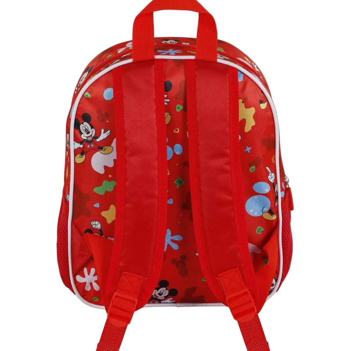 KARACTER MANIA Mickey Mouse - Mochila Preescolar 3D Compacta Roja ㅤ