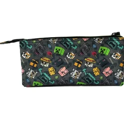 MINECRAFT - Portatodo triple Pixel 25* Material Escolar