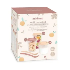 MINILAND - Set de 12 herméticos Valencia* Preparación Comida Y Accesorios·Termos, Recipientes Y Contenedores