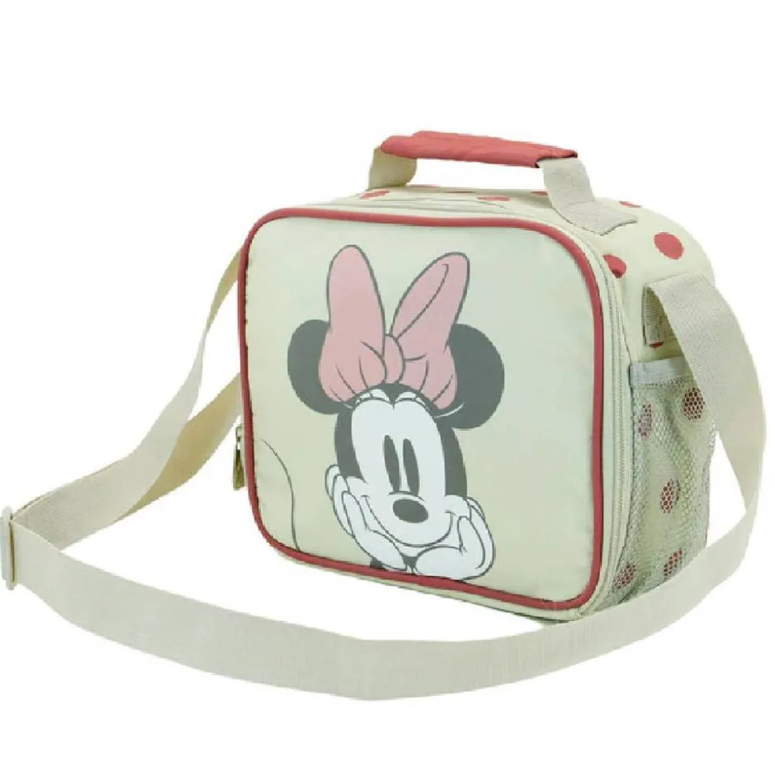 KARACTER MANIA Minnie Mouse - Bolsa portameriendas hueso