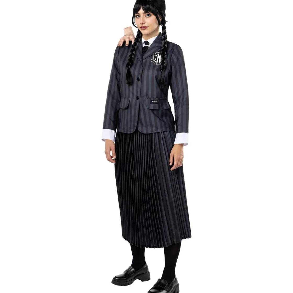 Funidelia Miércoles Addams uniforme mujer XL* Disfraces|Halloween