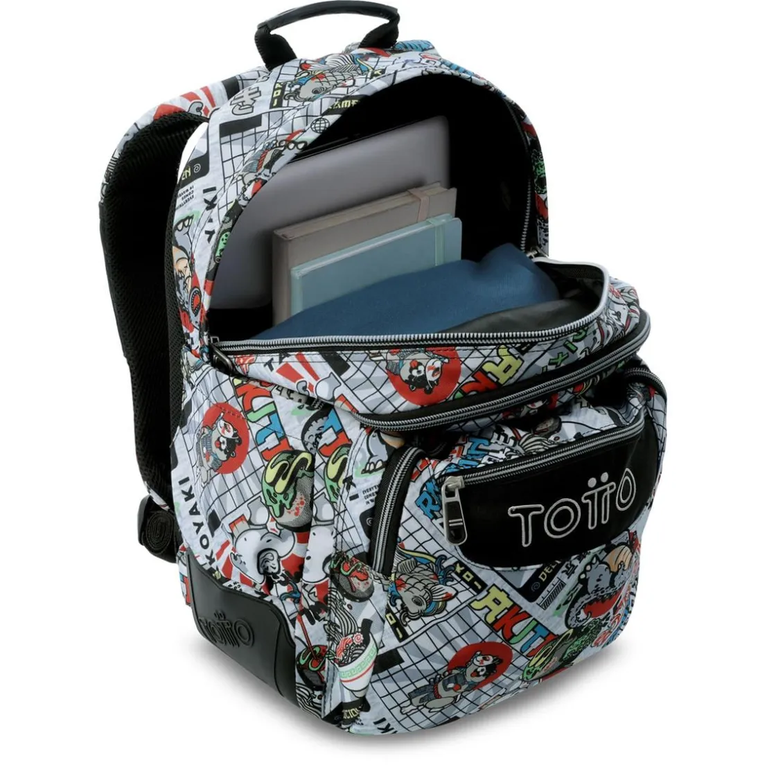 TOTTO Mochila Rayol - Ramen* Material Escolar