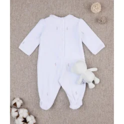 Prenatal Monito de bebé blanco con osito de regalo* Recién Nacido·Ropa Y Accesorios|Ropa Y Accesorios·Peleles