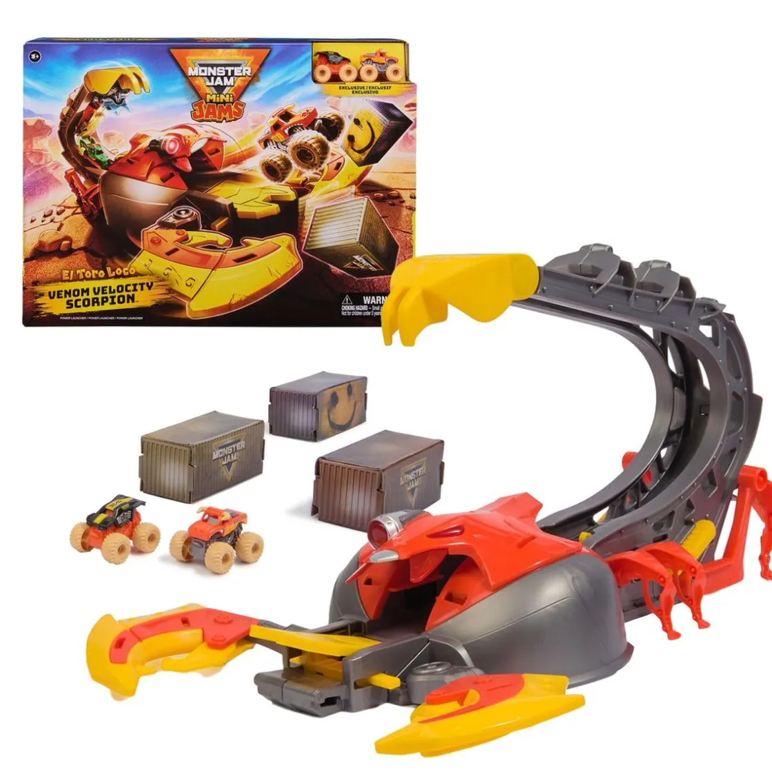MONSTER JAM - Mini Playset Escorpión* Vehículos Y Circuitos