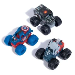 MONSTER JAM - Pack 3 Mini vehículos Marvel (varios modelos)* Vehículos Y Circuitos