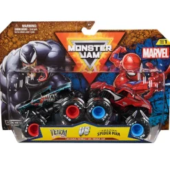 MONSTER JAM - Pack 2 vehículos Marvel - Venom vs Spider-man* Vehículos Y Circuitos