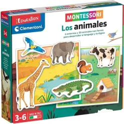 CLEMENTONI Montessori: Los animales* Juguetes Educativos Y Libros|Juegos Y Puzzles