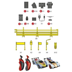 MOTOR & CO R/C Motor & Co - Pista de Carreras Speedway 4,6 m con 2 Coches* Vehículos Y Circuitos