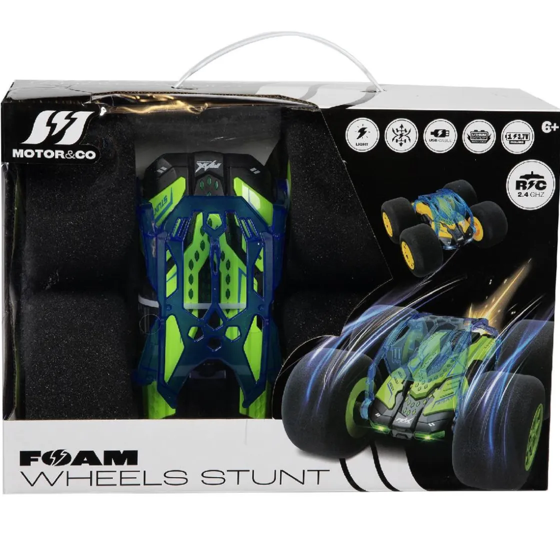 MOTORI & CO Motor & Co - RC Coche acrobático 360º con ruedas de espuma (varios colores)* Vehículos Y Circuitos