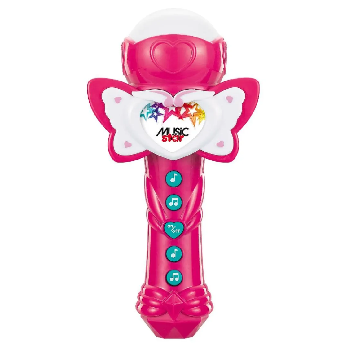 MUSICSTAR Music Star - Teclado con micrófono mariposa