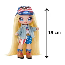 NA NA NA Na! Na! Na! Surprise - Erika Featherton - Muñeca Glam Serie 2* Coleccionables Y Mini Mundos